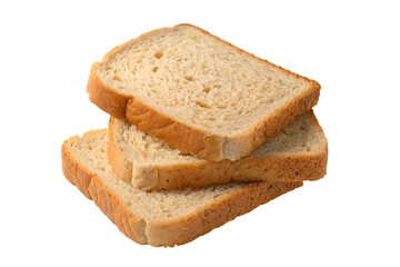 Stack of sliced white bread loaf for sandwich toast breakfast bakery food photography