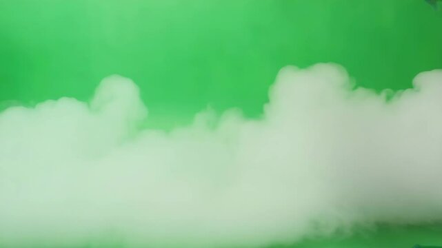 Green screen smoke footage effect overlay video for visual effects and motion graphics elements
