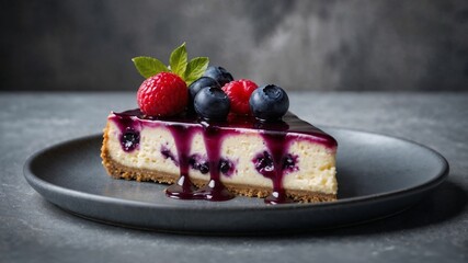 Berry Cheesecake Slice