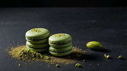 Green Pistachio Macarons