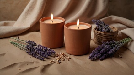 Aromatic Lavender Candles