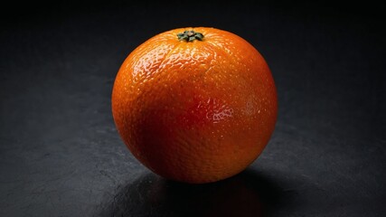 Fresh Orange on Dark Background