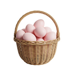 basket with eggs