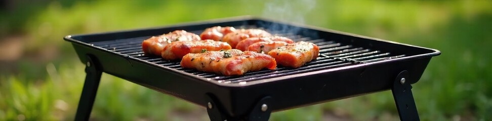 Ready-to-Assemble Steel Grill Frame Durable Outdoor Cooking Station for Backyard Barbecues