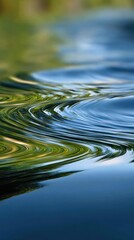 Wavy water surface with soft focus, nature reflections