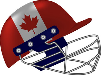 Canada Cricket Helmet - National Flag Sports Gear