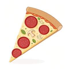  illustration of a slice of pizza