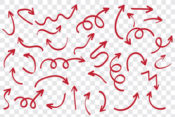 hand drawn arrow collection. vector