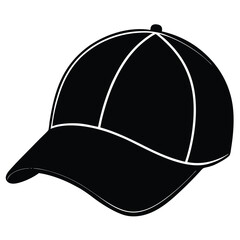 Baseball Cap or Hat Silhouette