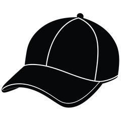 Casual Cap Silhouette Illustration