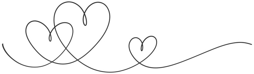 Heart line art vector eps