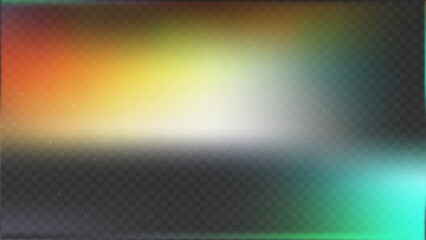 Film light leak photo effect with flare and old overlay for a vintage background filter. Grainy movie burn with camera noise and retro texture. Gradient paper with dust and black poster frame.