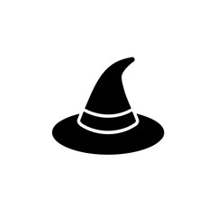 witch hat icon vector flat and clean look isolated
