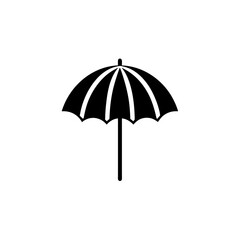 Fototapeta premium beach umbrella icon vector flat and clean look