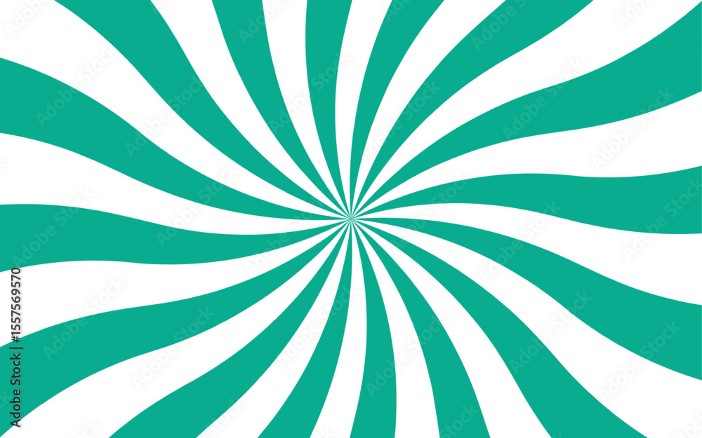 Aufkleber abstract bold optical illusion background with swirling blue and white wavy stripes radiating from t