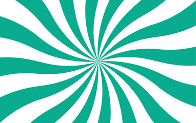 Abstract bold optical illusion background with swirling Blue and white wavy stripes radiating from the center and hypnotic spiral. Dynamic movement and symmetry, evoking a retro, energetic