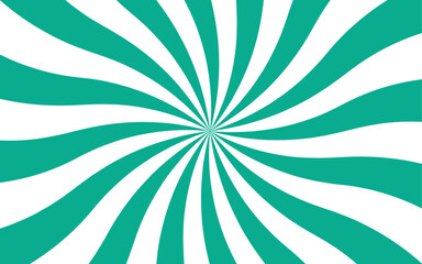Abstract bold optical illusion background with swirling Blue and white wavy stripes radiating from the center and hypnotic spiral. Dynamic movement and symmetry, evoking a retro, energetic