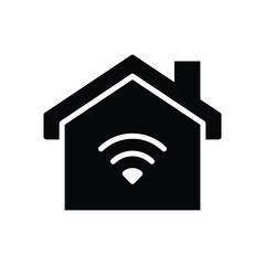 smart home solid icon symbol vector design good for web or mobile app