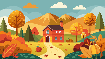 An abstract background with a blend of orange, yellow, and green creates a soft, blurred effect with a warm and inviting feel