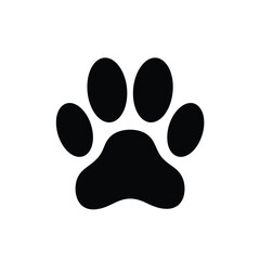 dog paw print silhouette 