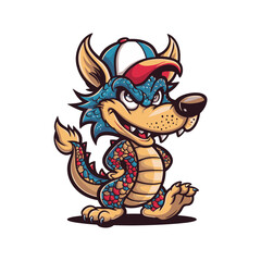 Funny Cute Dragon Boy Art