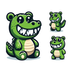Playful Crocodile Cartoon Image
