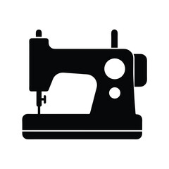 Sewing Machine Icon Simple Silhouette