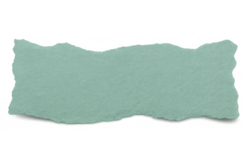 Light blue torn paper texture on a transparent background, perfect for design projects, scrapbooking, or digital art compositions