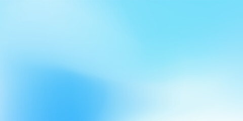 Abstract clear blue sky. Pastel rainbow. Light blue  white color vector banner. Pastel gradient sky pattern. Simple art modern good nice