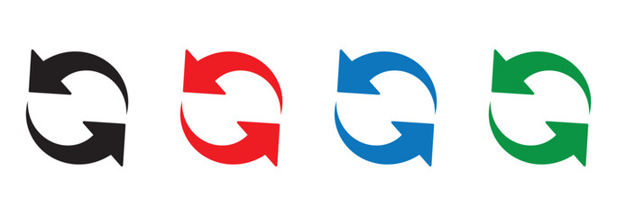 refresh arrow icon transparent. refresh sign PNG. reload, reset. repeat, recycling sign. circular arrow icon vector. update icon. convert icon. replay, reboot sign in white background. EPS 10.