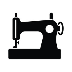 Vintage Sewing Machine Silhouette