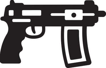 Handgun Icon Vector   for Security and Defense Themes Design.