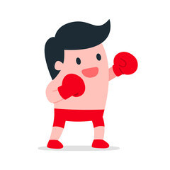 Energetic Boxing Stance