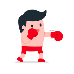 Bold Boxing Punch Strike