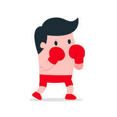 Strong Boxing Guard Stance