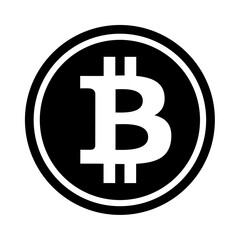 Bitcoin generic logo. Vector image