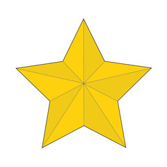 Golden single star icon.