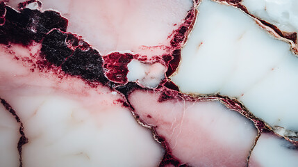 Abstract pink and burgundy marble texture background