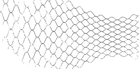 Mesh texture for fishing nets. Grunge pattern for sportswear or soccer goal concept art