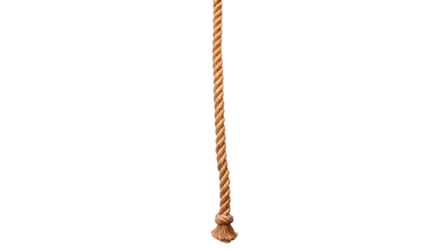  a long rope isolated on white background PNG, ai generated