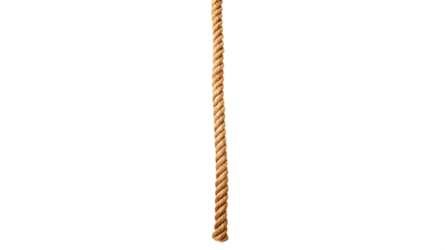  a long rope isolated on white background PNG, ai generated