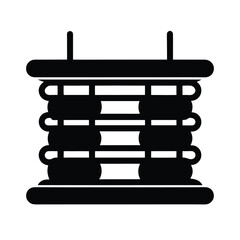 Vehicle Air Suspension System Silhouette