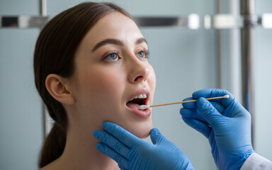 Serene DNA Swab Procedure in Modern Clinical Setting
