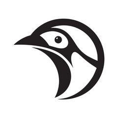 Naklejka premium Magpie Holding Shiny Object Logo