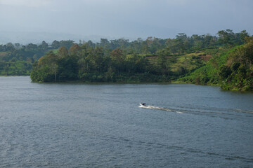 Logung reservoir or dam is used for water storage, irrigation and nature tourism. Many tourists...