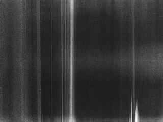 Obraz premium Old film texture with scratches, noise and glitch shapes. Realistic overlay film texture in black-white, dust and grain. 