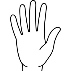 Obraz premium Stylized hand illustration with vibrant color palette and clean typography