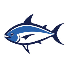 Obraz premium Realistic tuna fish illustration isolated on white background