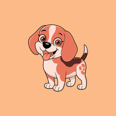Cute Baby Dog Illustration