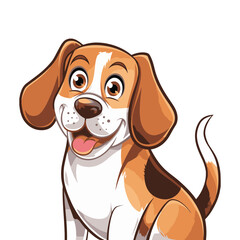 Flashy Dog Portrait Illustration